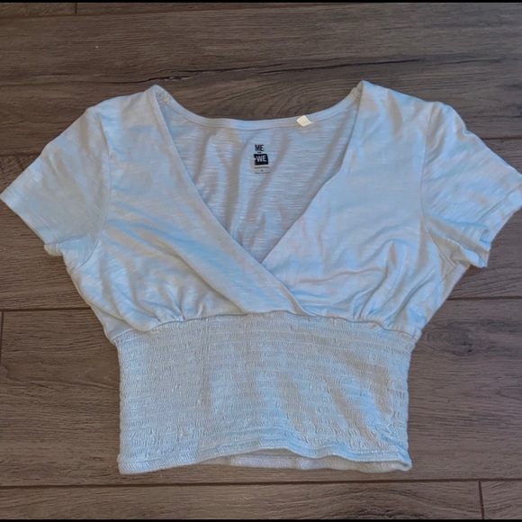 Cross front blue top!! - Picture 2 of 3